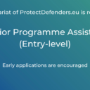 The secretariat of ProtectDefenders.eu (1)