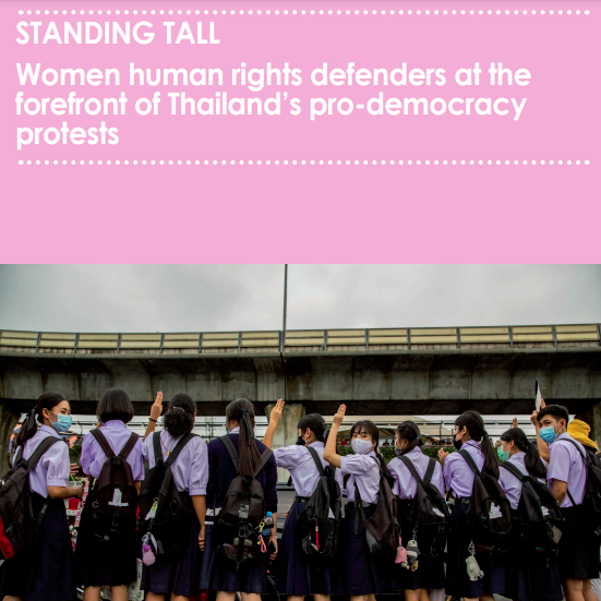 Thailand: Women human rights defenders at the forefront of pro-democracy protests