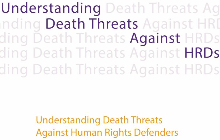 Understanding Death Threats Against Human Rights Defenders – [Reflection Paper]