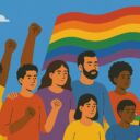 Solidarité et fierté multicolore